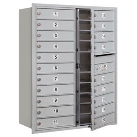 Salsbury 4C Mailboxes 3711D-20 Aluminum