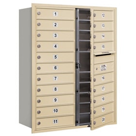 Salsbury 4C Mailboxes 3711D-20 Sandstone