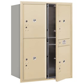 Salsbury 4C Mailboxes 3711D-4P Sandstone