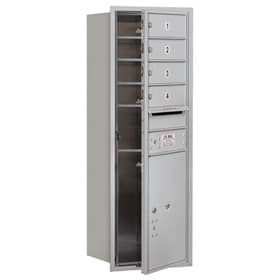 Salsbury 4C Mailboxes 3711S-04 Aluminum