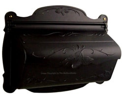 Special Lite Floral Horizontal Mailbox Black