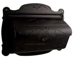 Special Lite Floral Horizontal Mailbox Black