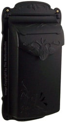 Special Lite Floral Vertical Mailbox Black