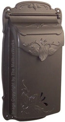 Special Lite Floral Vertical Mailbox Mocha