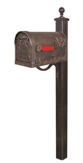 Hummingbird Mailbox with Main Street Post