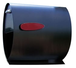 Spira Post Mount Mailbox Black