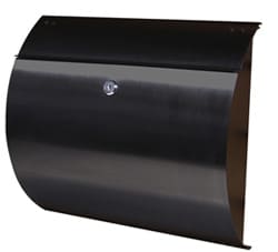 Helix Spira Wall Mount Mailbox Black