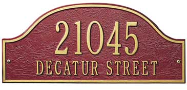 Whitehall Admiral Address Plaque