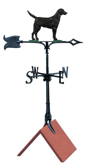 Whitehall 30 Black Lab Color Weathervane