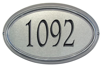 Whitehall Concord Artisan Metal Address Plaque