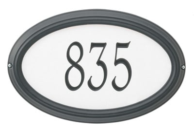 Whitehall Concord Reflective Estate Address Plaque