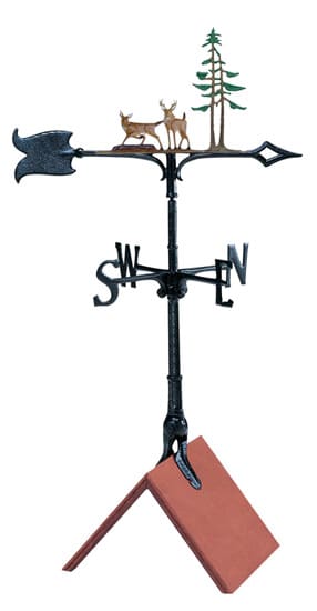 Whitehall 30 Deer Pines Color Weathervane