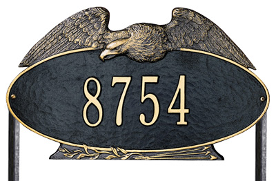 Whitehall Eagle Oval Plaque One Line