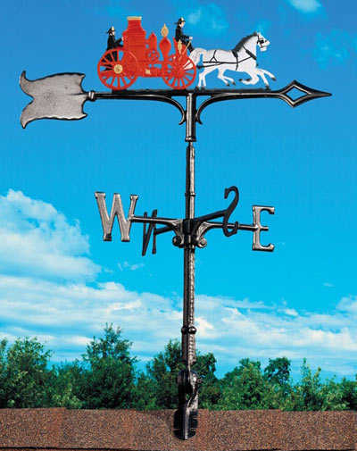 Whitehall 30 Fire Wagon Color Weathervane