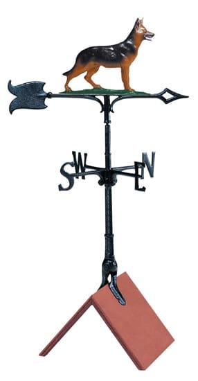 Whitehall 30 German Shepherd Color Weathervane