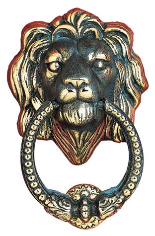 Whitehall Leo Solid Brass Door Knocker