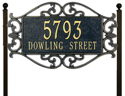 Whitehall Lewis Fretwork Plaque Two Lines