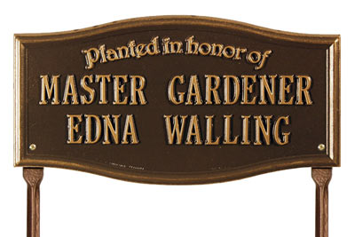 Vicksburg Planted Honor Memorial Lawn Plaque
