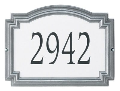 Whitehall Williamsburg Reflective Standard Address Plaque