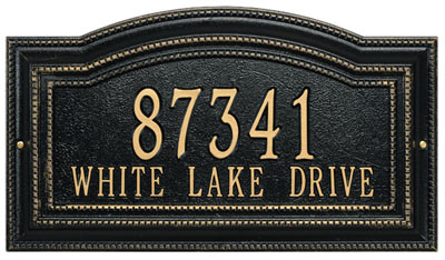Whitehall Arbor Address Plaque