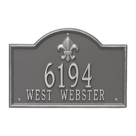 Whitehall Bayou Vista Plaque Pewter Silver