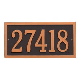 Bismark Address Plaque Oil Rubbed Bronze