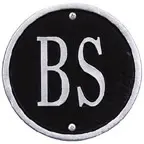 Whitehall Address Plaques Black With Silver
