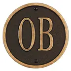 Whitehall Address Plaques Oil Rubbed Bronze