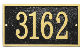 Whitehall Fast Easy Rectangle Black Gold