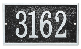 Whitehall Fast Easy Rectangle Black Silver