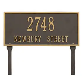 Whitehall Hartford Lawn Marker Bronze Gold