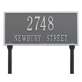 Whitehall Hartford Lawn Marker Pewter Silver