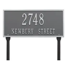 Whitehall Hartford Lawn Marker Pewter Silver