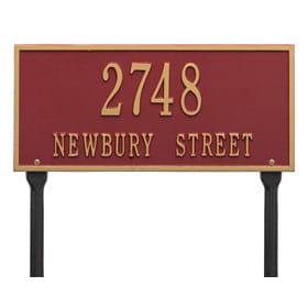 Whitehall Hartford Lawn Marker Red Gold