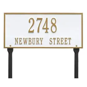Whitehall Hartford Lawn Marker White Gold