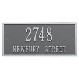 Whitehall Hartford Address Plaque Pewter Silver