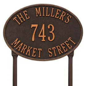 Hawthorne Oval Lawn Oil Rubbed Bronze