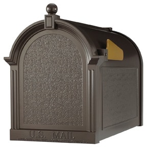 Whitehall Decorative Post Mount Mailboxes Bronze