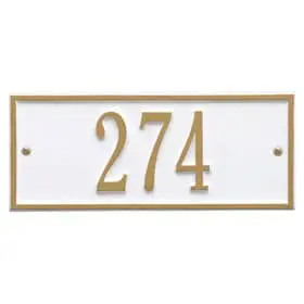 Whitehall Hartford Mini Plaque White Gold