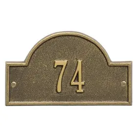 Whitehall Arch Marker Petite Antique Brass