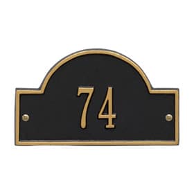 Whitehall Arch Marker Petite Black Gold