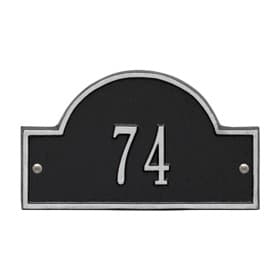 Whitehall Arch Marker Petite Black Silver