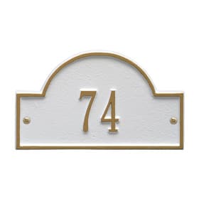 Whitehall Arch Marker Petite White Gold