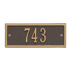 Whitehall Hartford Petite Plaque Bronze Gold