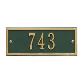 Whitehall Hartford Petite Plaque Green Gold