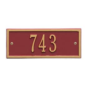 Whitehall Hartford Petite Plaque Red Gold