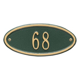 Whitehall Madison Petite Plaque Green Gold