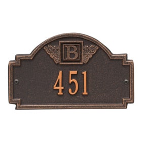 Monogram Petite Plaque Oil Rubbed Bronze