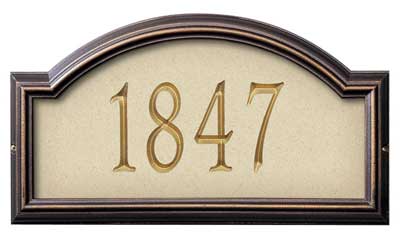 Whitehall Providence Artisan Stone Address Plaque
