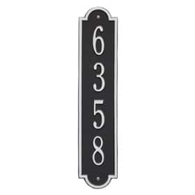 Whitehall Richmond Vertical Plaque Black Silver